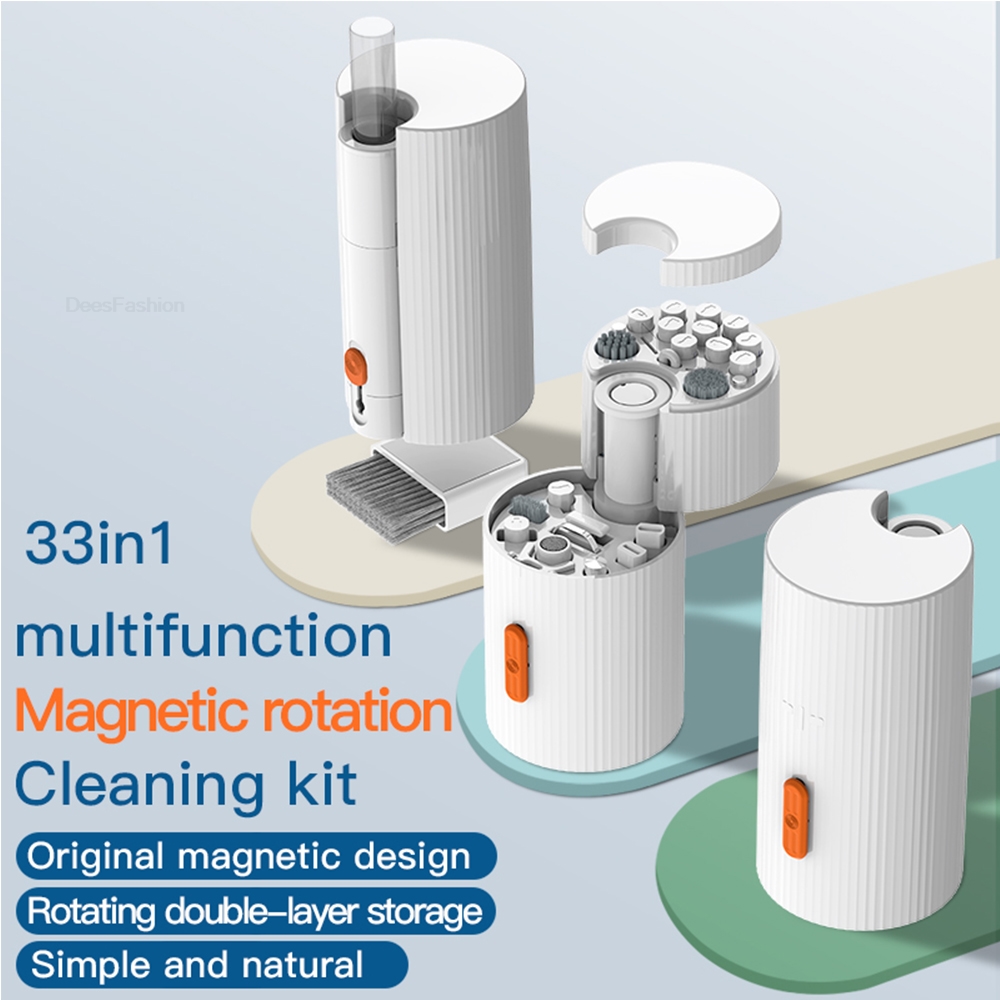 Keycap Puller Ring - Kit de nettoyage 33-en-1 : Brosse