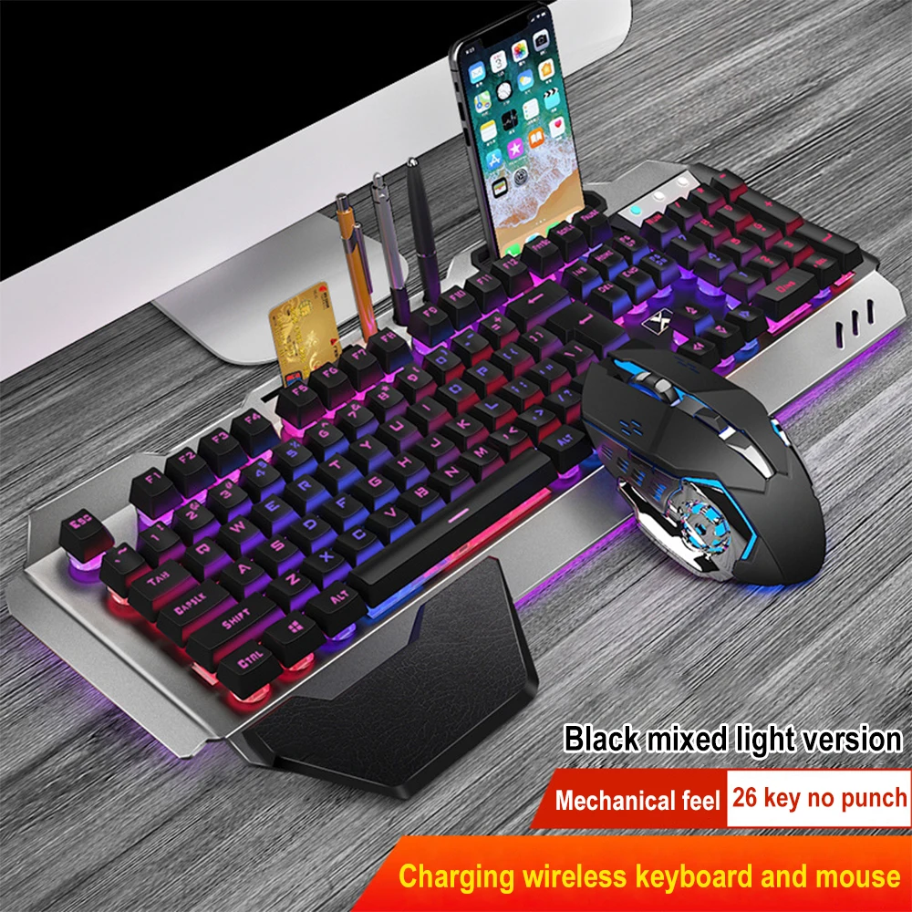 Gaming Keyboard Mechanical Wireless - Ensemble clavier et souris sans fil
