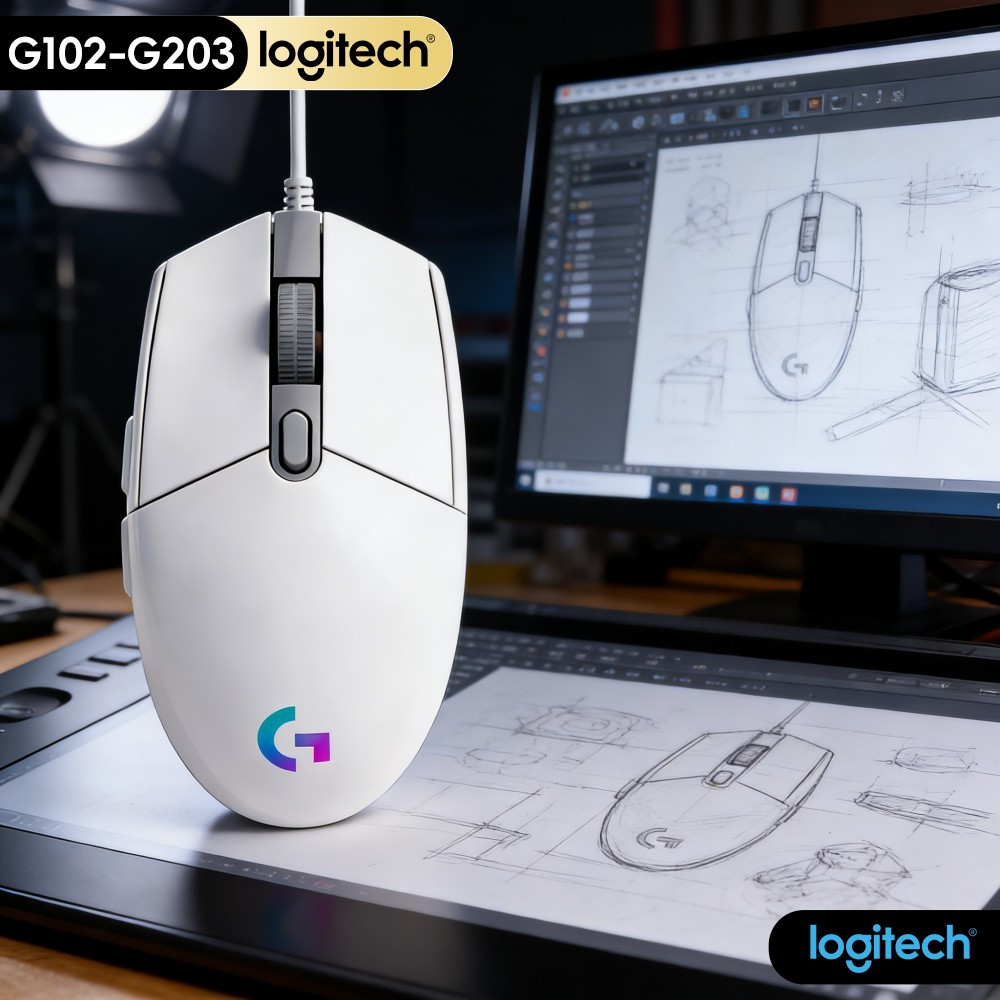 Logitech Mouse G203 - Souris Logitech G203 Prodigy Series G102