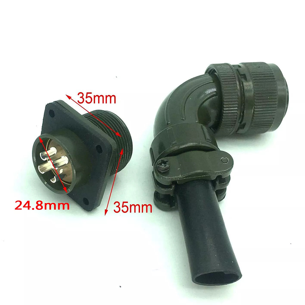 Aviator Connector Kit - Connecteur d'aviation 4 broches 90 degrés