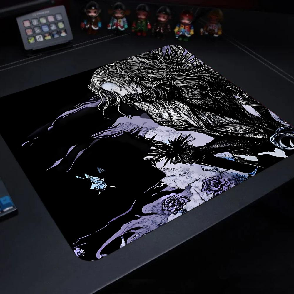 Gaming Keyboard Blue - Tapis de souris papillon bleu XS,