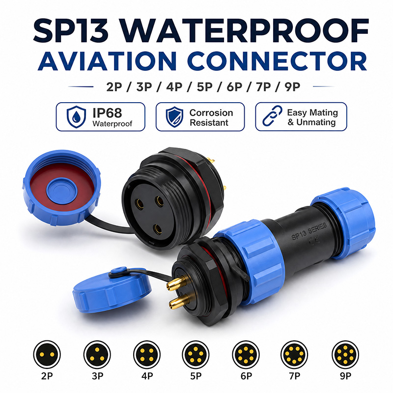 Aviator Connector Kit - Connecteur Circulaire Étanche IP68 SP13 pour