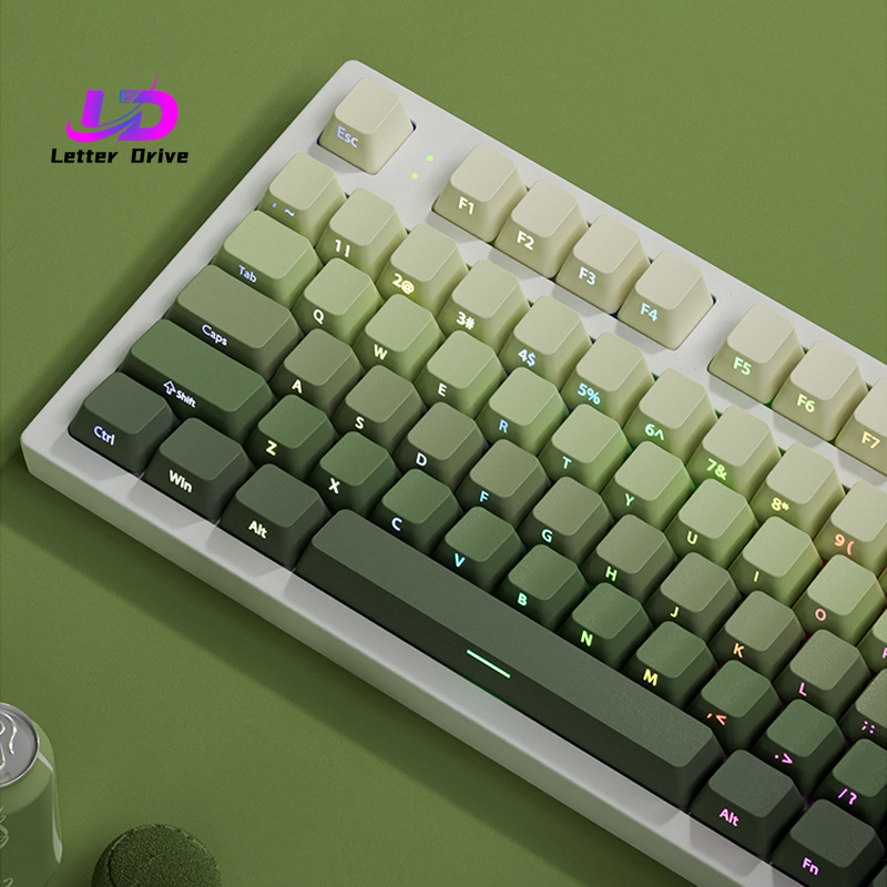 Gaming Keyboard Typewriter - 135 touches Cherry Profile Green Grape,