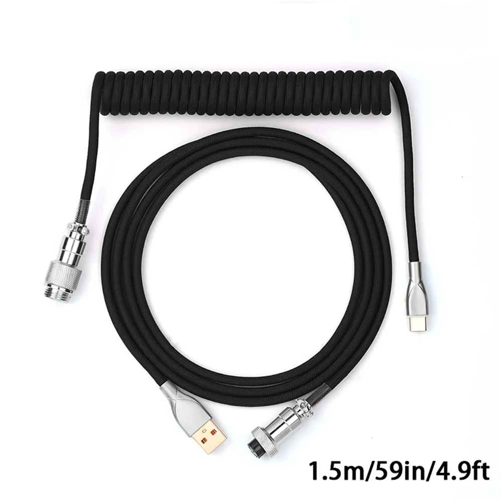 Coiled Usb Cable - Câble de clavier enroulé de 1,5