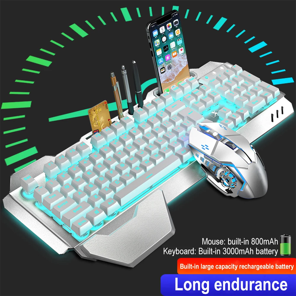 Ensemble clavier et souris san - Gaming Keyboard Mechanical Wireless avis et prix