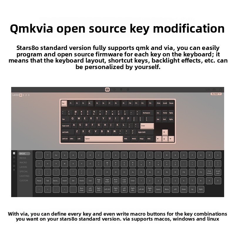 Clavier mécanique WEIKAV STARS - Gaming Keyboard Tkl avis et prix