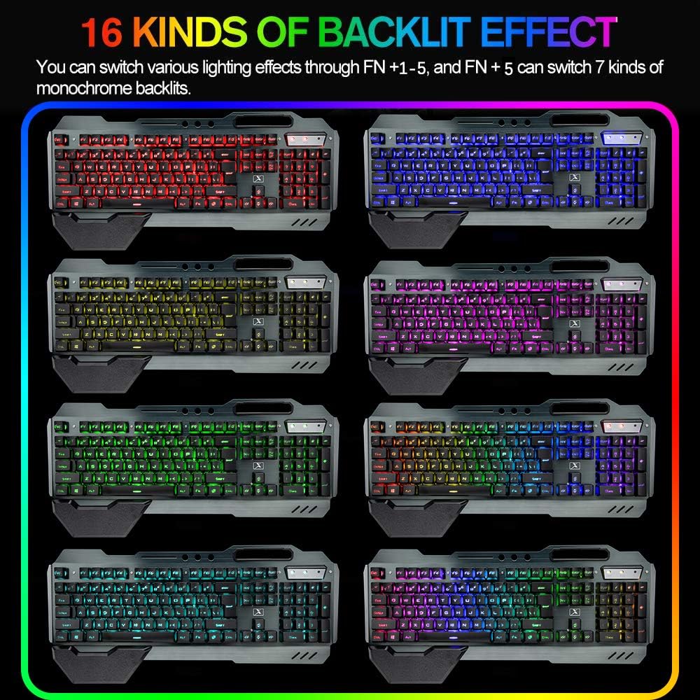 Clavier et souris de jeu sans  - Gaming Keyboard Mechanical Wireless avis et prix