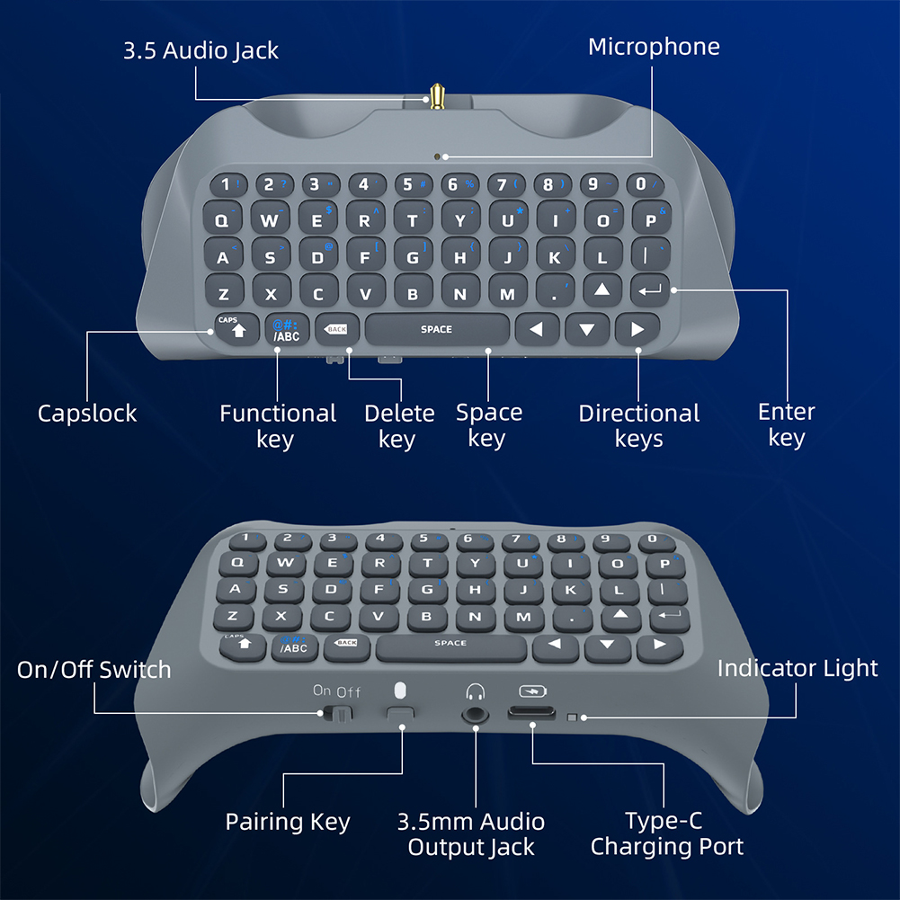 Contrôleur de clavier sans fil - Gaming Keyboard Bluetooth avis et prix
