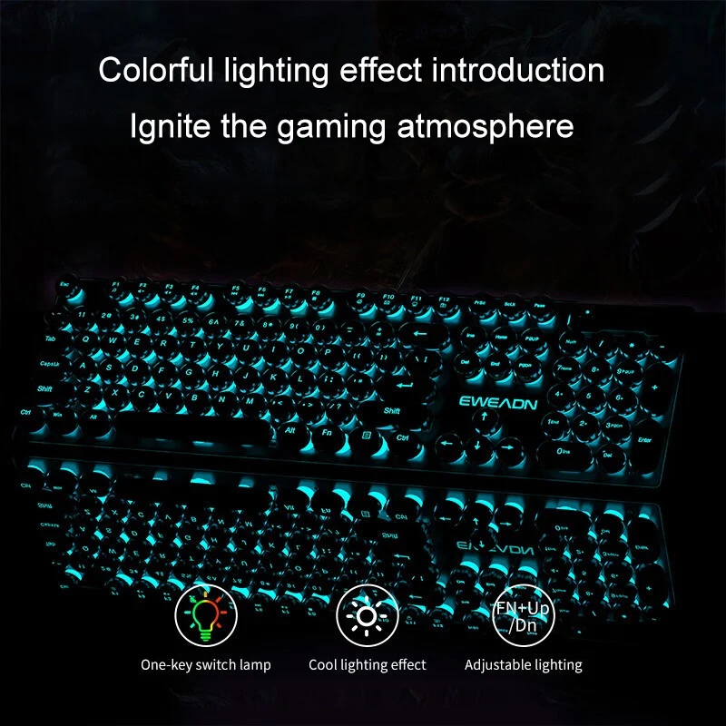 Ensemble clavier et souris rét - Gaming Keyboard Mechanical Wireless avis et prix