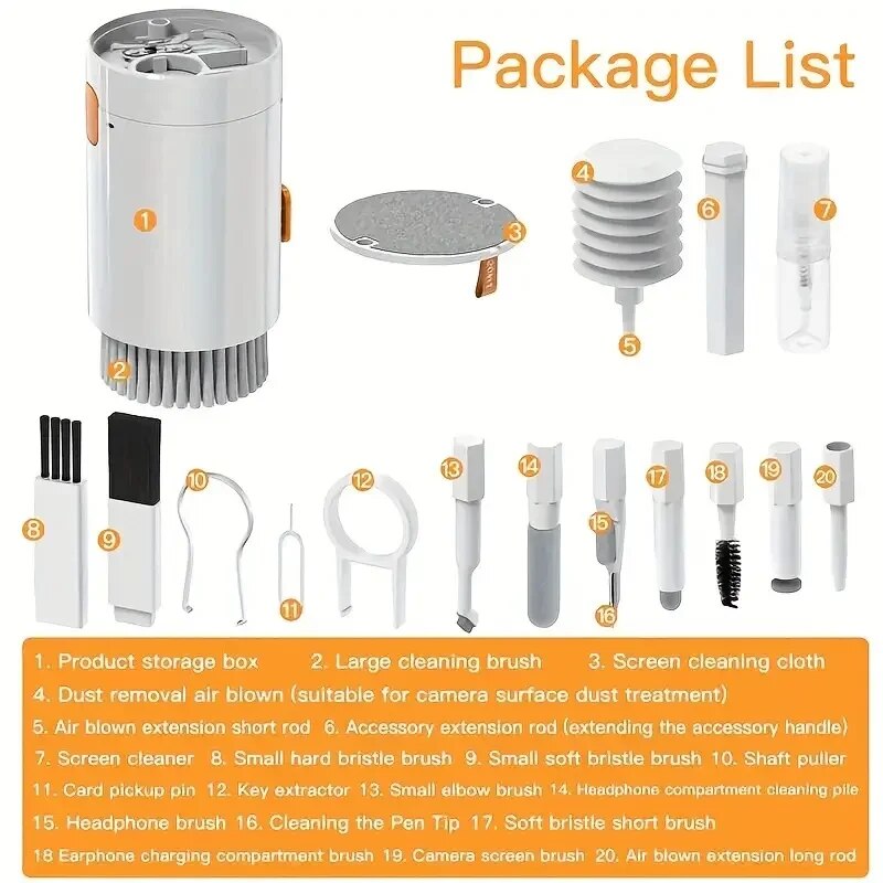 Kit de nettoyage 20-en-1 : Bro - Keycap Puller Ring avis et prix