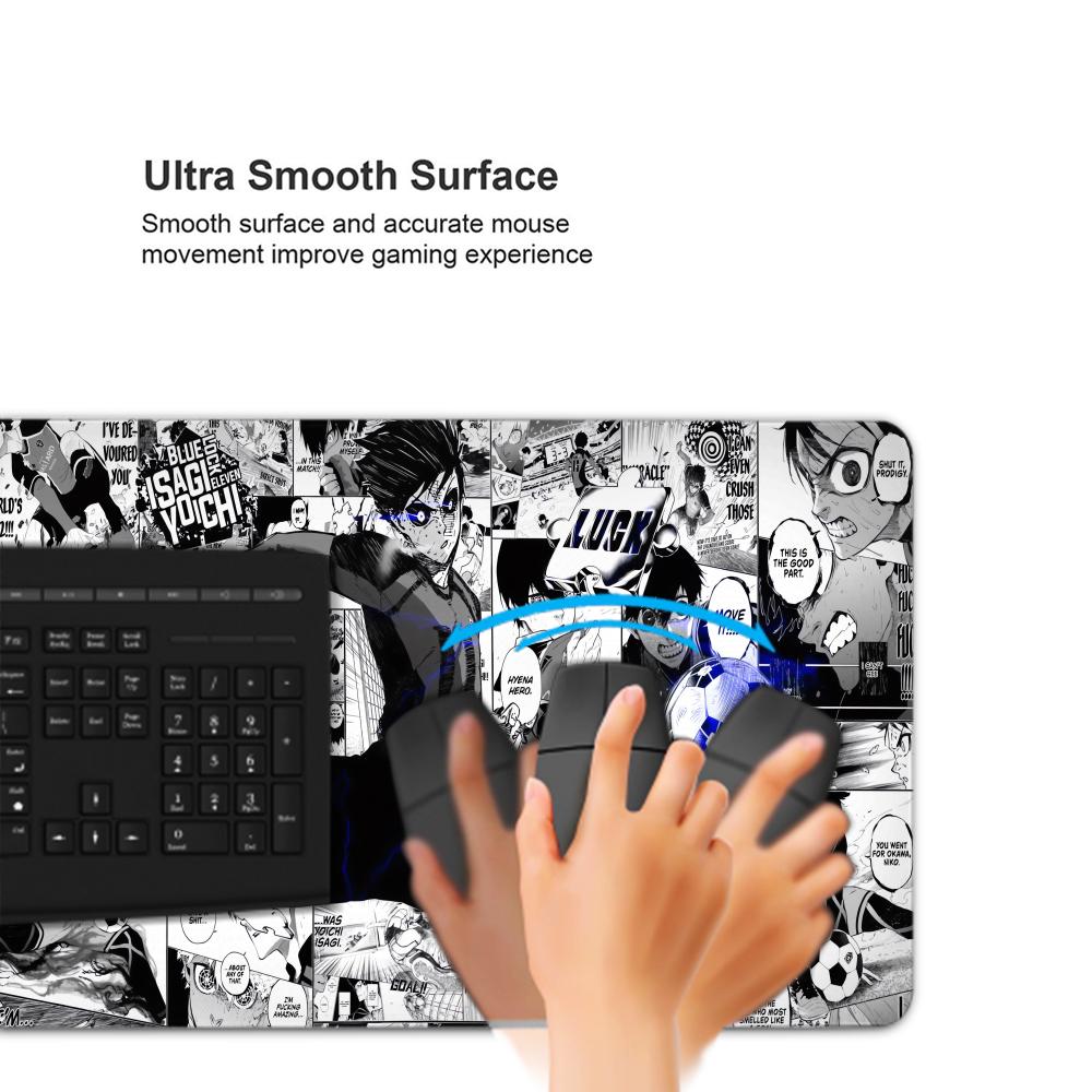 Tapis de souris Anime noir et  - Gaming Keyboard Blue avis et prix