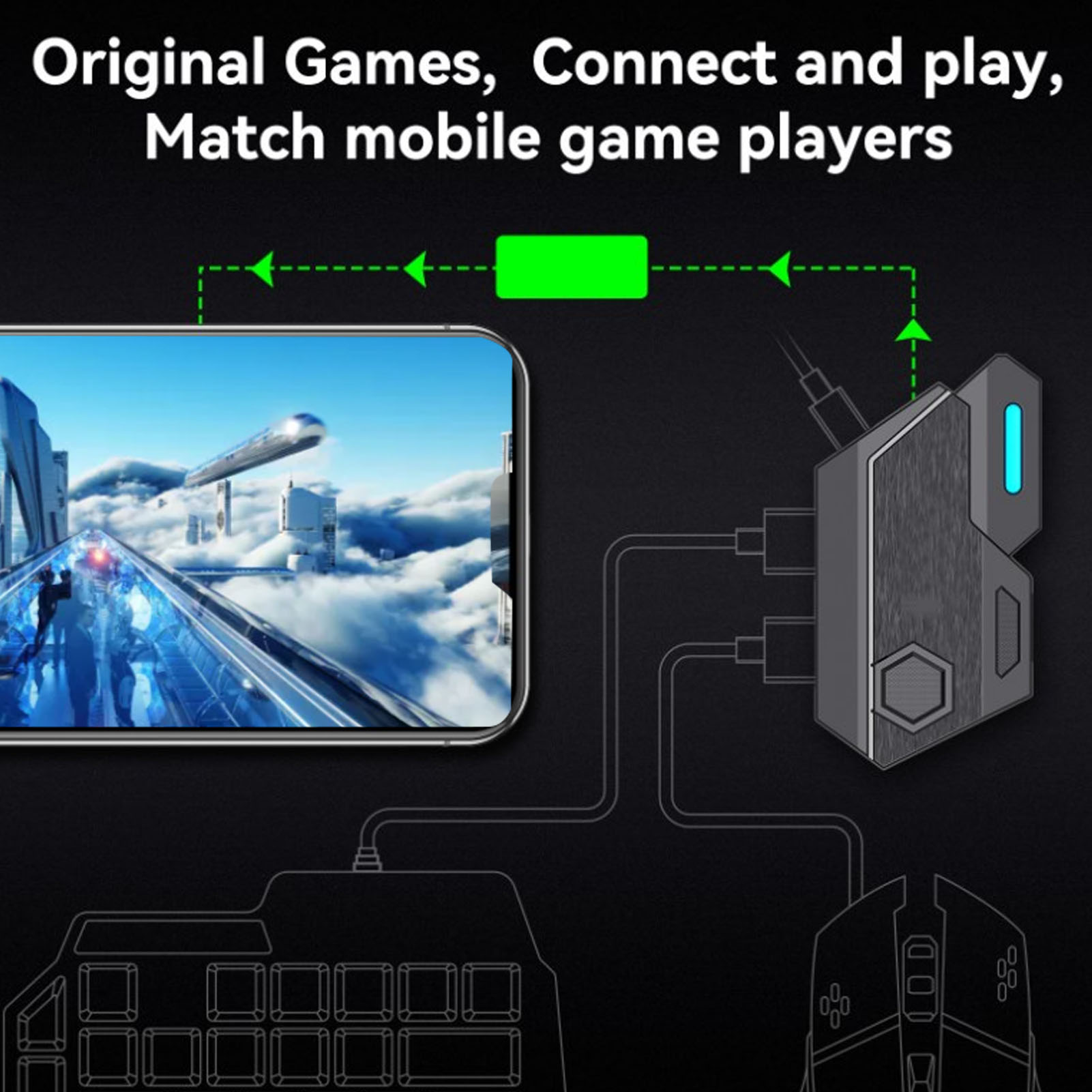 Pack combiné de jeu Mobile, co - Gaming Keyboard Bluetooth avis et prix
