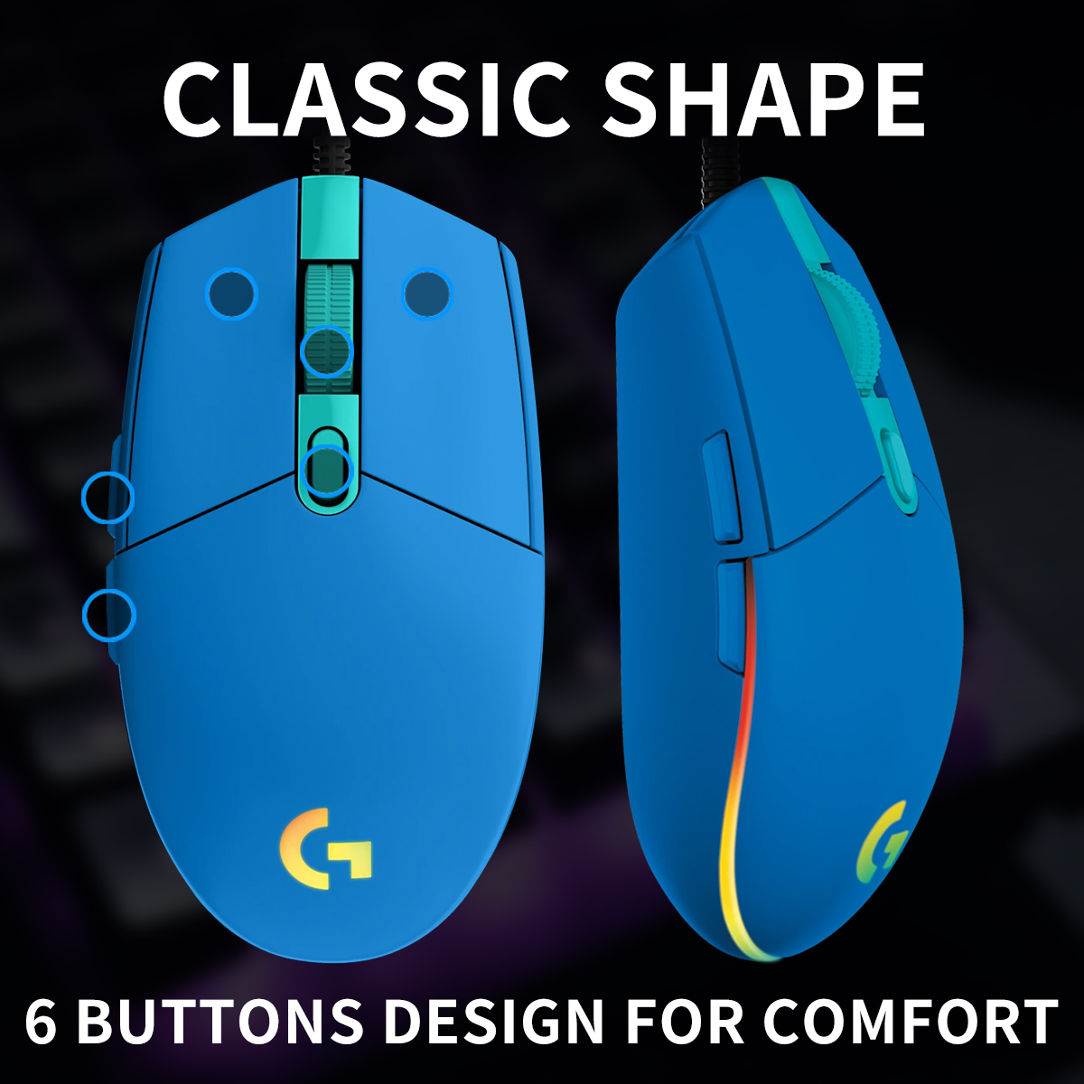 Souris de jeu filaire Logitech - Logitech Mouse G203 avis et prix