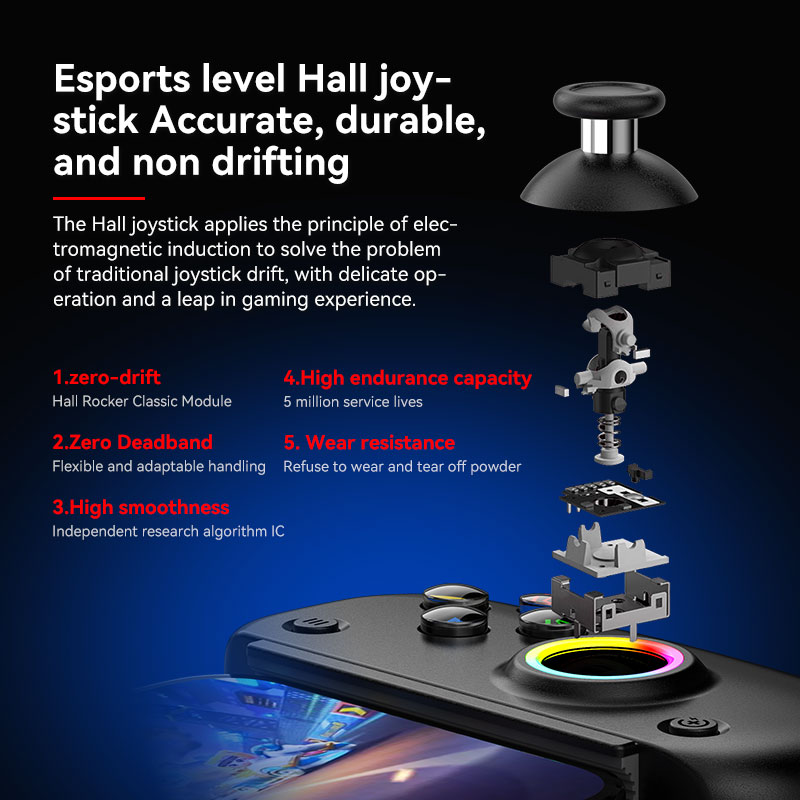 Manette sans fil BSP D8 PRO RG - Gaming Keyboard Hall Effect avis et prix