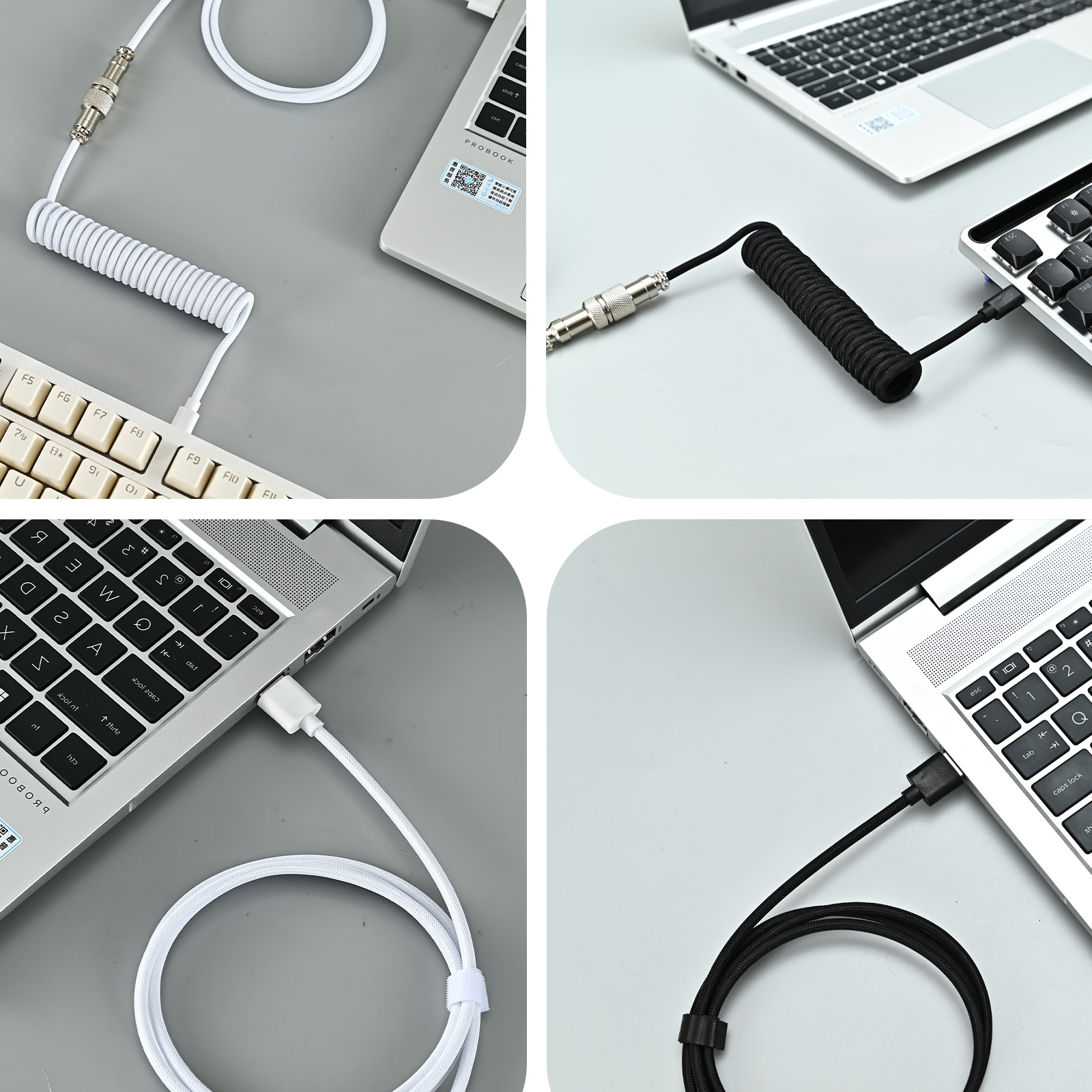 Câble enroulé pour clavier méc - Coiled Usb Cable avis et prix